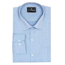 JO'S Elegance Men's Solid Cotton Rich Formal Shirt | Plain | Full Sleeve-Regular Fit