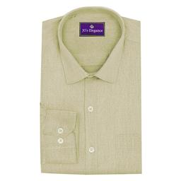 JO'S Elegance Men's Solid Cotton Rich Formal Shirt | Plain | Full Sleeve-Regular Fit