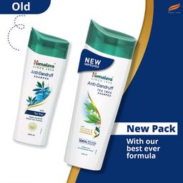 Himalaya Anti-Dandruff Tea Tree Shampoo, Removes up to 100% Dandruff, Soothes Scalp & Nourishes Hair, with Tea Tree oil and Aloe Vera, for men and women, 180ml