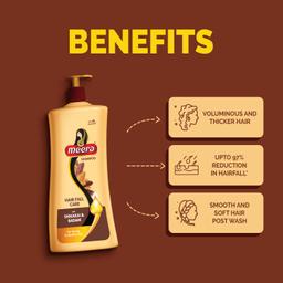 Meera Hairfall Care Shampoo, Goodness Of Badam & Shikakai, For Strong & Healthy Hair, For Men And Women, Paraben Free, 340ml