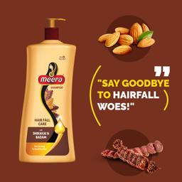 Meera Hairfall Care Shampoo, Goodness Of Badam & Shikakai, For Strong & Healthy Hair, For Men And Women, Paraben Free, 340ml
