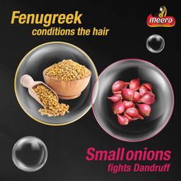 Meera Anti-Dandruff Shampoo, With Small Onion and Fenugreek, 180 ml