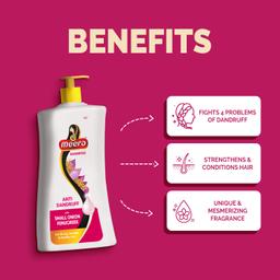 Meera Anti Dandruff Shampoo, With Goodness Of Small Onion and Fenugreek, Fights dandruff, For Men And Women,Paraben Free, 650ml