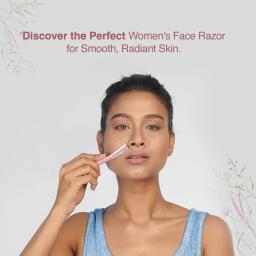 Kai Face & Eyebrow Razor For Women, Pack of 3 (Chromium Coated Stainless Steel)