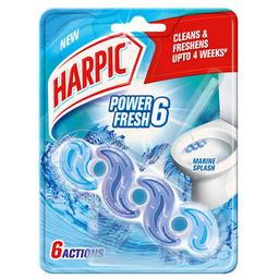 Harpic 35 gm - Marine Splash, Power Fresh 6 Toilet Cleaner Rim Block | Toilet flush cleaner blocks