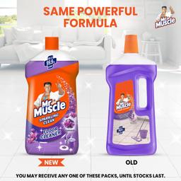 Mr. Muscle Floor Cleaner Liquid, Lavender, 1000ml | Disinfects and Restores Shiny Floors | Kills 99.9% Germs