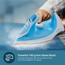 Philips Steam Iron GC1028/20 – 2000-watt, From World’s No.1 Ironing Brand*, Golden non-stick soleplate,