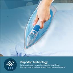 Philips Steam Iron GC1028/20 – 2000-watt, From World’s No.1 Ironing Brand*, Golden non-stick soleplate,