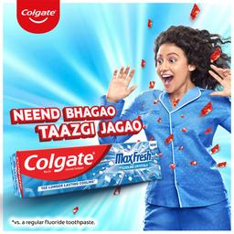 Colgate MaxFresh Toothpaste, Blue Gel Paste with Menthol for Super Fresh Breath, 600g, 150g X 4 (Peppermint Ice, Saver Pack)