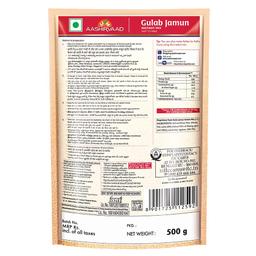 Aashirvaad Instant Mix Gulab Jamun, 500g Pack, Easy to Make Soft & Delicious 100 Gulab Jamuns in Just 3 Steps