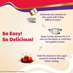 Aashirvaad Instant Mix Gulab Jamun, 500g Pack, Easy to Make Soft & Delicious 100 Gulab Jamuns in Just 3 Steps