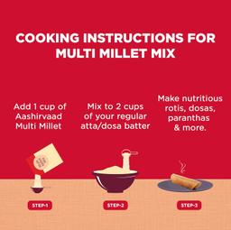 Aashirvaad Nature’s Superfoods Multi Millet Mix, 1kg Pack, Super Nutritious Millet Flour