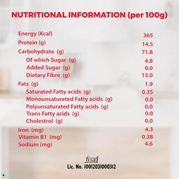 Aashirvaad Atta with Multigrains, 5kg pack, The High Fibre Atta