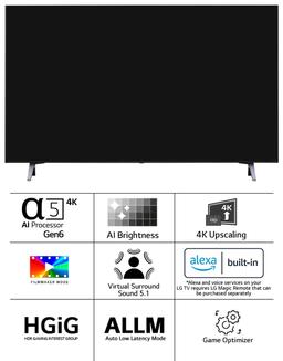 LG 164 cm (65 inches) 4K Ultra HD Smart LED TV 65UR7500PSC (Dark Iron Gray)