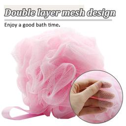 Kai, Bath Shower Loofah Sponge, Pouf Body Scrubber Exfoliator| Ultra Soft, Round Bath Sponge Loofah, Buy 1 Get 1 Free