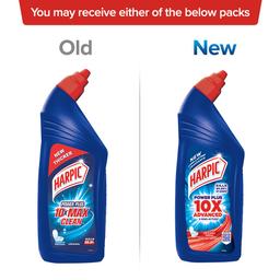 Harpic 1 Litre (Pack of 2) - Original, Disinfectant Toilet Cleaner Liquid | Suitable for Toilet Bowls