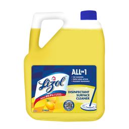 Lizol 5 Litre - Citrus, Disinfectant Surface & Floor Cleaner Liquid | Suitable for All Floor Cleaner Mops | Kills 99.9% Germs| India's #1 Floor Cleaner