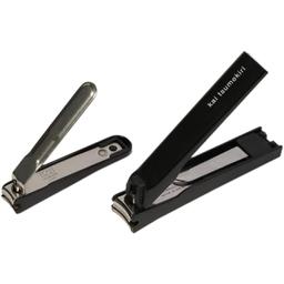Kai Nail Clipper Pack of 2 Stainless Steel Nail Cutter for Men and Women Black color