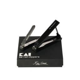 Kai Nail Clipper Pack of 2 Stainless Steel Nail Cutter for Men and Women Black color