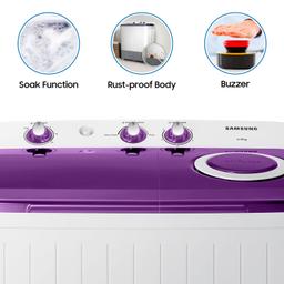Samsung 6 kg, 5 star, Semi-Automatic Washing Machine (WT60R2000LL/TL, Air Turbo Drying, LIGHT GRAY, Awarded as Washing Machine Brand of the year)