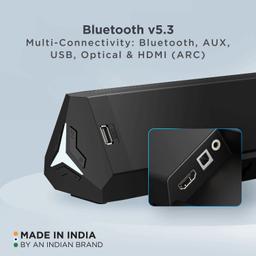 boAt Aavante Bar Orion Soundbar with 160W RMS Signature Sound, 2.1 CH, BT v5.3, Multi-Compatibility Modes,