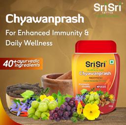 Sri Sri Tattva Chyawanprash, 500g - Herbal Immunity Booster with 40+ Ayurvedic Ingredients for Better Strength and Stamina,