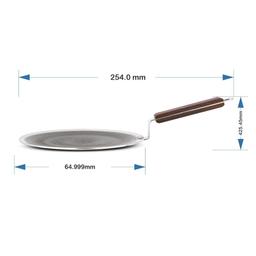 N - Duraa Triply Heavy thickness Stainless Steel Honey Comb Surface Concave Tawa 250mm