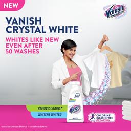 Vanish Crystal White 800 ml, Fabric Whitener | Detergent Add-On Liquid | Whites like new | Stain Remover | Chlorine Bleach Free | Suitable with all Washing Detergent Powders and Liquids