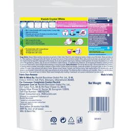 Vanish Crystal White 400 gm, Fabric Whitener | Detergent Add-On Powder | Whites like new | Stain Remover | Chlorine Bleach Free | Suitable with all Washing Detergent Powders and Liquids