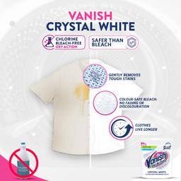 Vanish Crystal White 400 gm, Fabric Whitener | Detergent Add-On Powder | Whites like new | Stain Remover | Chlorine Bleach Free | Suitable with all Washing Detergent Powders and Liquids