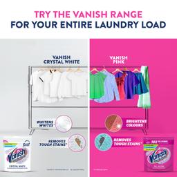 Vanish Crystal White 400 gm, Fabric Whitener | Detergent Add-On Powder | Whites like new | Stain Remover | Chlorine Bleach Free | Suitable with all Washing Detergent Powders and Liquids