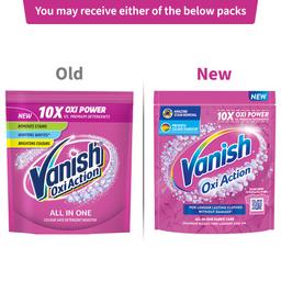 Vanish 400 gm, All in One Powder Detergent Booster | Stain Remover for Clothes | Whitens Whites Brightens Colours| Suitable with all Washing Detergent Powders and Liquids