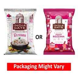 India Gate Basmati Rice Pouch, Feast Rozzana, 1kg