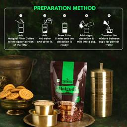 Continental Malgudi - Pouch | 60% Coffee 40% Chicory | Roast & Ground Coffee Powder | Filter Coffee Powder, 200g (200g x 1 Pc)