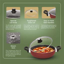 SignoraWare  Non-Stick Kadhai 4 Coating 28 Cm