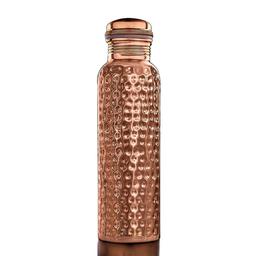 Pure Copper Water Bottle Hammered 1000ml