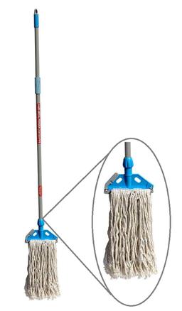 Signoraware Squeeze Cotton Mop PP coating rod (Pipe-50inch), Set of 1, Multicolour