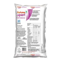 Fortune Xpert Total Balance Oil | Blend of Rice Bran, Soyabean & Flaxseed Oil | Balance of Fats & Omega 3 :Omega 6 | 1L Pouch