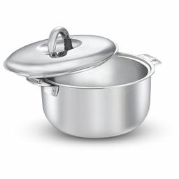 Signoraware Blaze n Cool 2100ml Insulated Stainless Steel Casserole, Insulated Thermal Serving Bowl, Keeps Food Hot & Cold for Long, Elegant Hot Pot Food Warmer/Cooler,2100ml, Set of 1, Silver