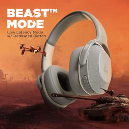 boAt Rockerz 425 Bluetooth Wireless On Ear Headphones Signature Sound, Enx Tech, ASAP Charge, 25H Playtime, Bluetooth V5.2, Dual Pairing with Mic (Ash Grey)
