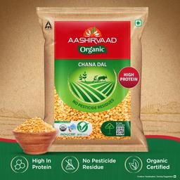 Aashirvaad Organic Chana Dal, 1 Kg, 100% Organic Chana Dal, Rich in Protein