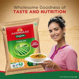 Aashirvaad Organic Chana Dal, 1 Kg, 100% Organic Chana Dal, Rich in Protein