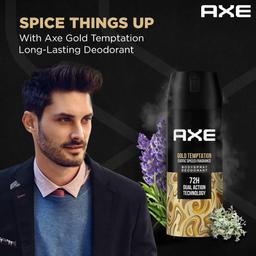 Axe Gold Temptation Long Lasting Deodorant Bodyspray For Men 150 ml