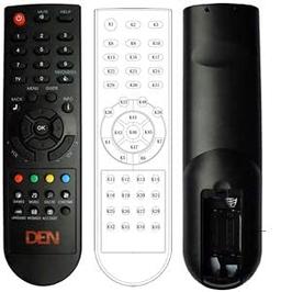DIGITAL DTH 1445 Remote Controller DEN /CCN DIGITAL DTH Compatible Remote Controller  (Black)