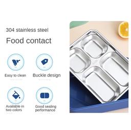 SmartQuick Present Lunch,Tiffin Box Leak Proof Insulated Stainless Steel with Multiple Compartments for Kids, Office, School & College | Multi Colors