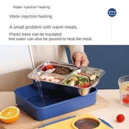 SmartQuick Present Lunch,Tiffin Box Leak Proof Insulated Stainless Steel with Multiple Compartments for Kids, Office, School & College | Multi Colors