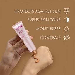 Lakme 9 to 5 CC Cream, 01 - Beige, Light Face Makeup with Natural Coverage, SPF 30 - Tinted Moisturizer to Brighten Skin, Conceal Dark Spots, 30 g