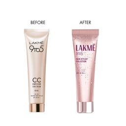 Lakme 9 to 5 CC Cream, 01 - Beige, Light Face Makeup with Natural Coverage, SPF 30 - Tinted Moisturizer to Brighten Skin, Conceal Dark Spots, 30 g