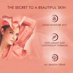 Lakme Peach Milk Soft Crème Moisturizer for Face 100 g|| Daily Lightweight Whipped Cream with Vitamin E for Soft|| Glowing Skin - Non Oily 24h Moisture.