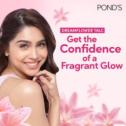 POND'S Dreamflower Fragrant Talc Powder with Vitamin B3, Pack of 1, 100gm